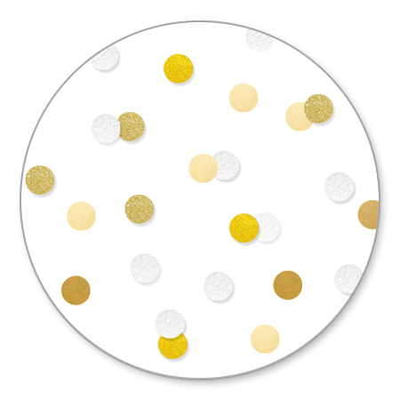 Confetti Goud Wit